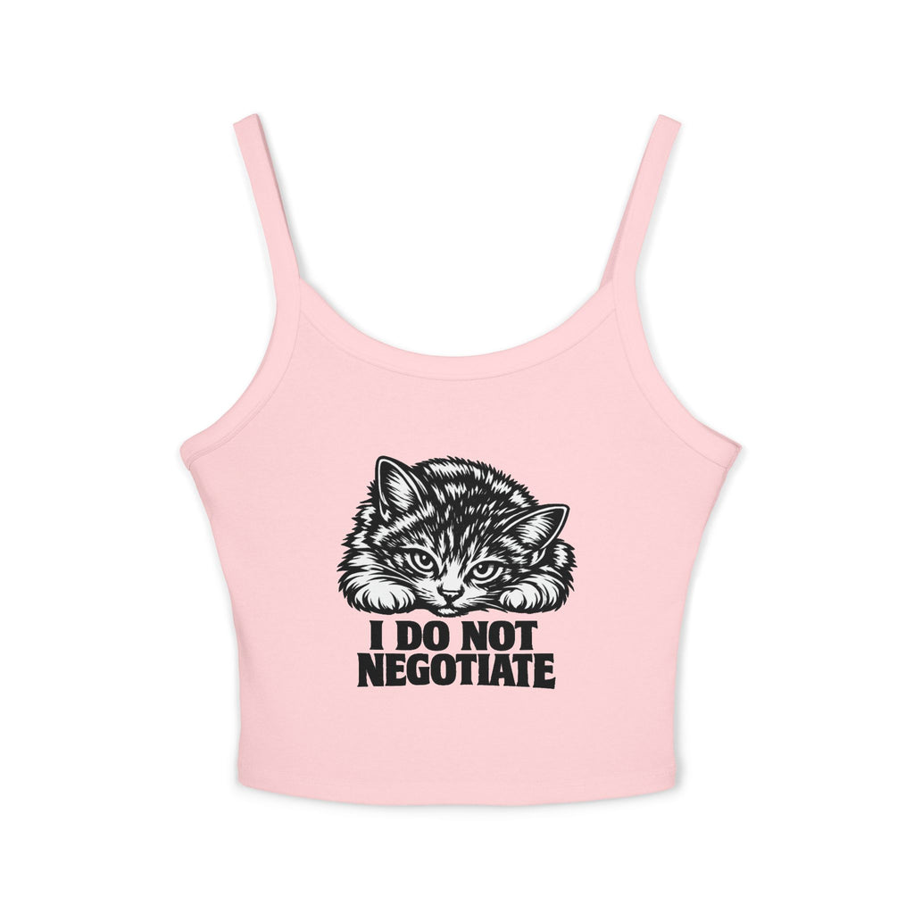 I Do Not Negotiate Cat Tank Top | Kitten Illustration Graphic | Cat Lover Gift