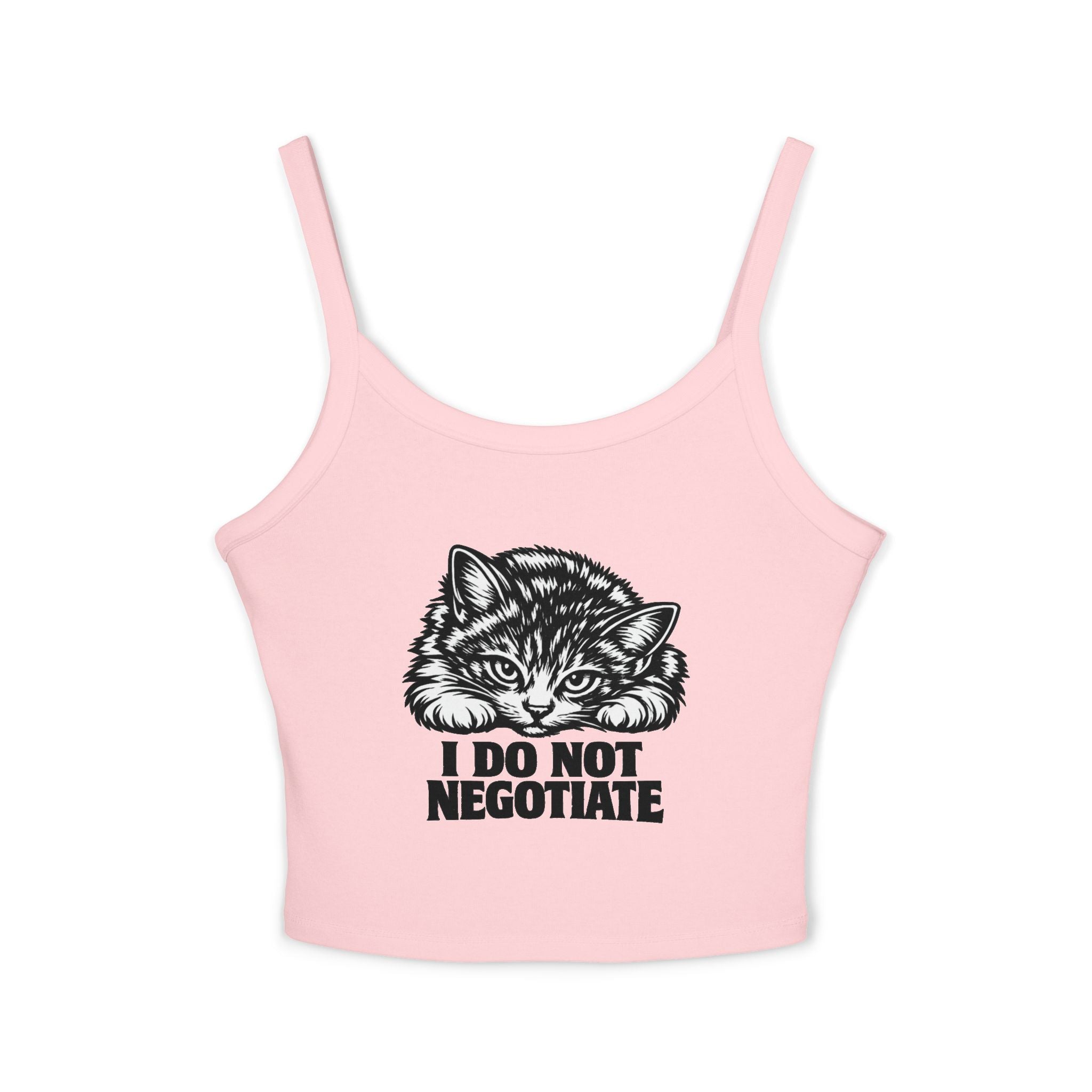 I Do Not Negotiate Cat Tank Top | Kitten Illustration Graphic | Cat Lover Gift
