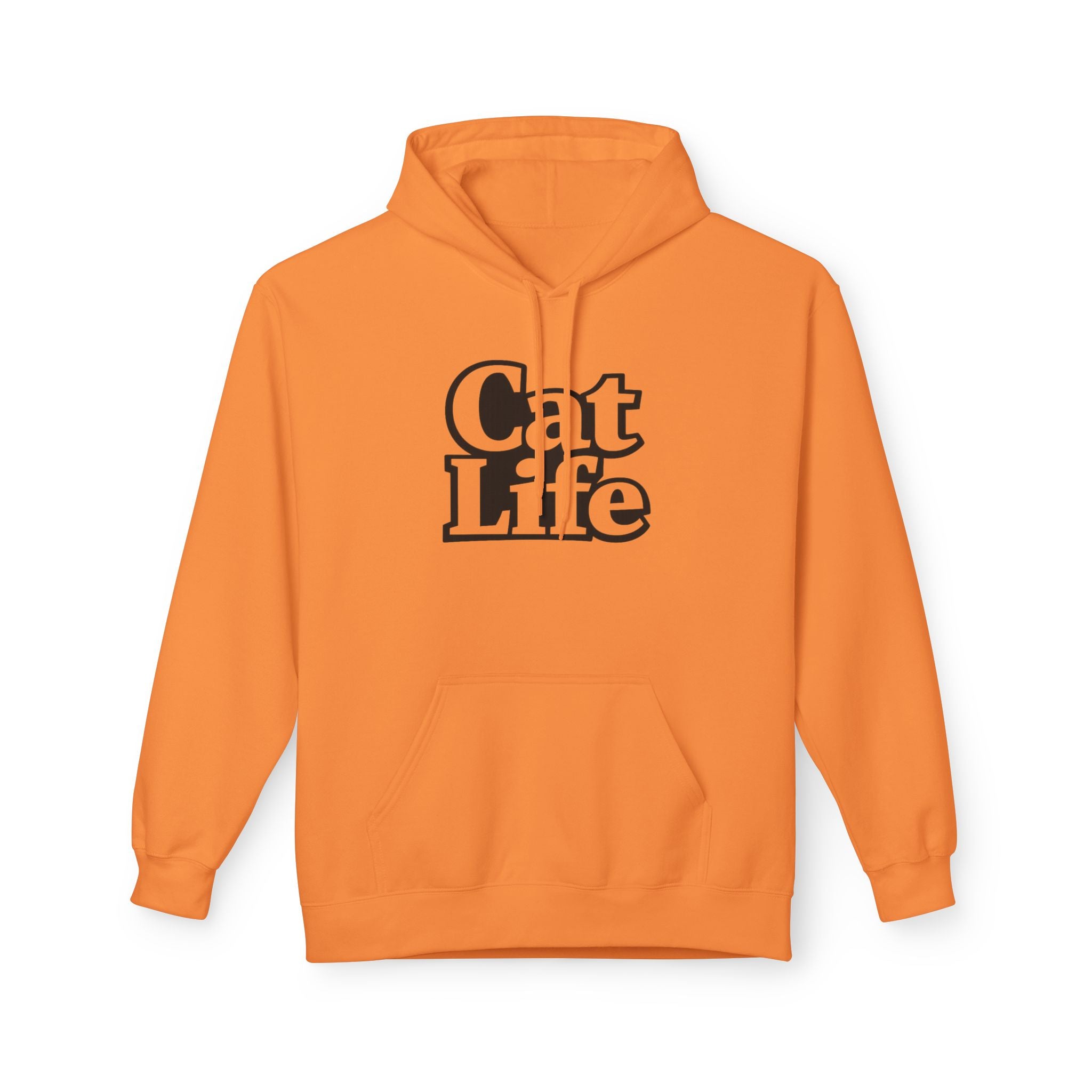 Cat Life Retro Text Hoodie | Cozy Cat Lover Sweatshirt | Cat Mom Gift