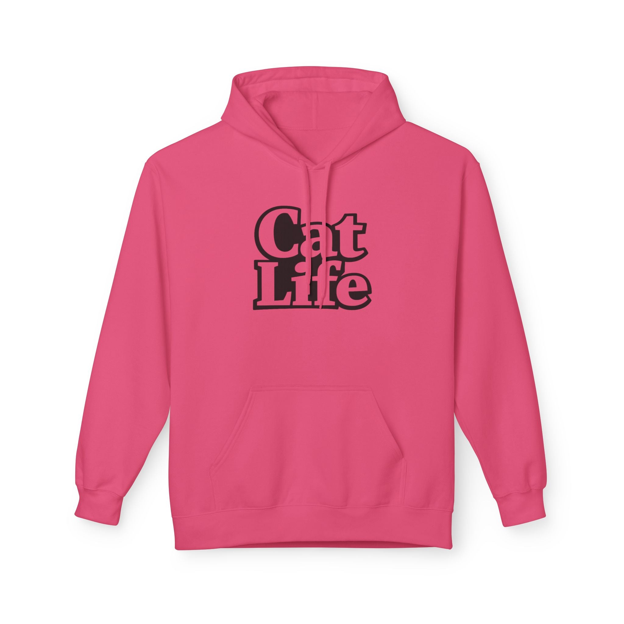 Cat Life Retro Text Hoodie | Cozy Cat Lover Sweatshirt | Cat Mom Gift