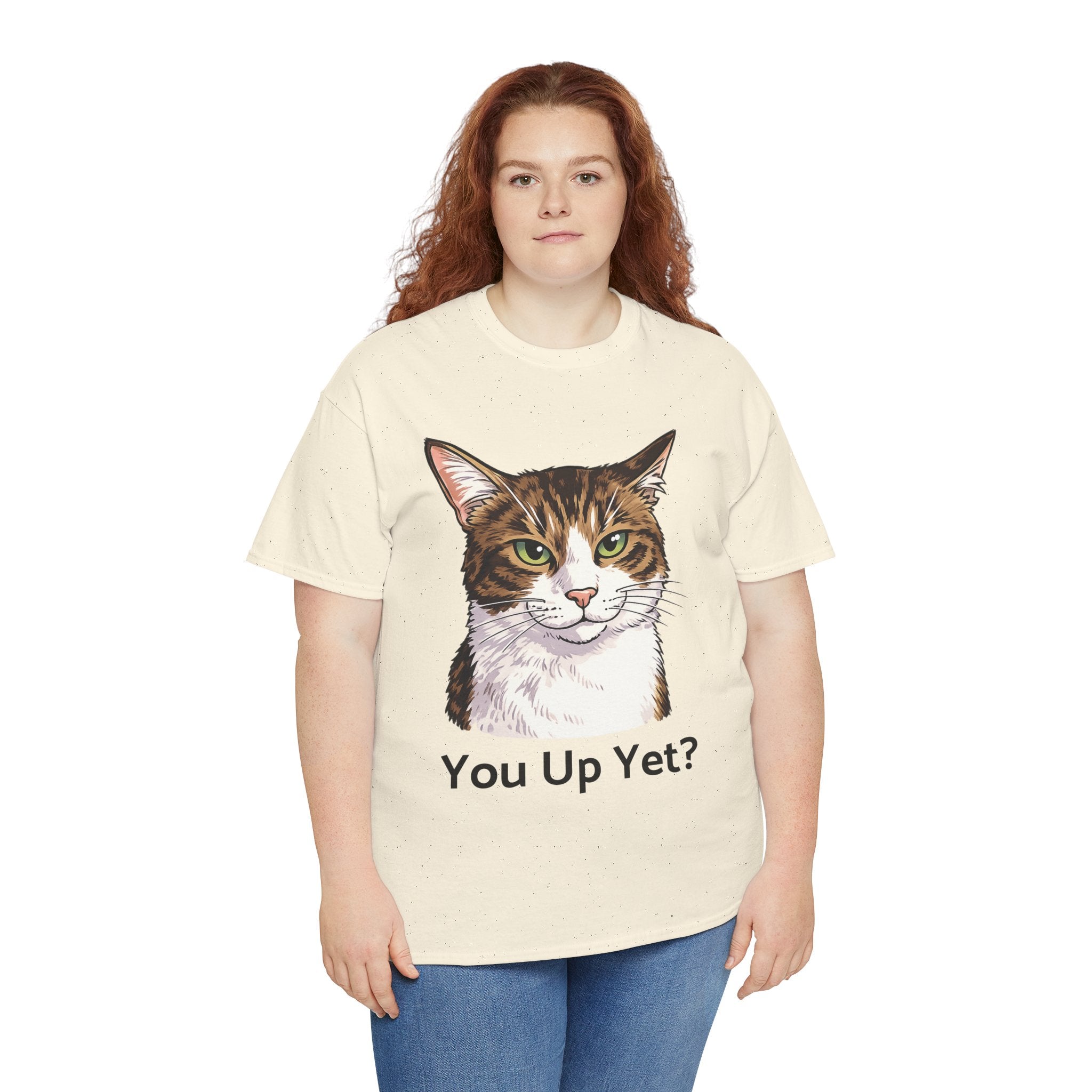 Grumpy Cat Portrait You Up Yet? Tee | Funny Cat Face Shirt