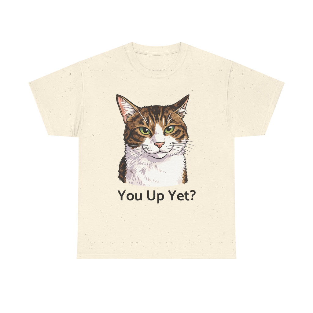 Grumpy Cat Portrait You Up Yet? Tee | Funny Cat Face Shirt