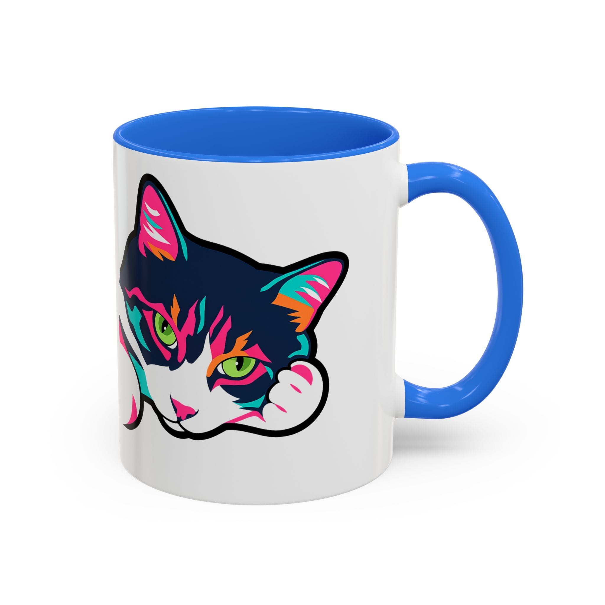 Lulu the Cat Pop-Art Attitude Mug - Bold, Colorful, and Cat-Approved