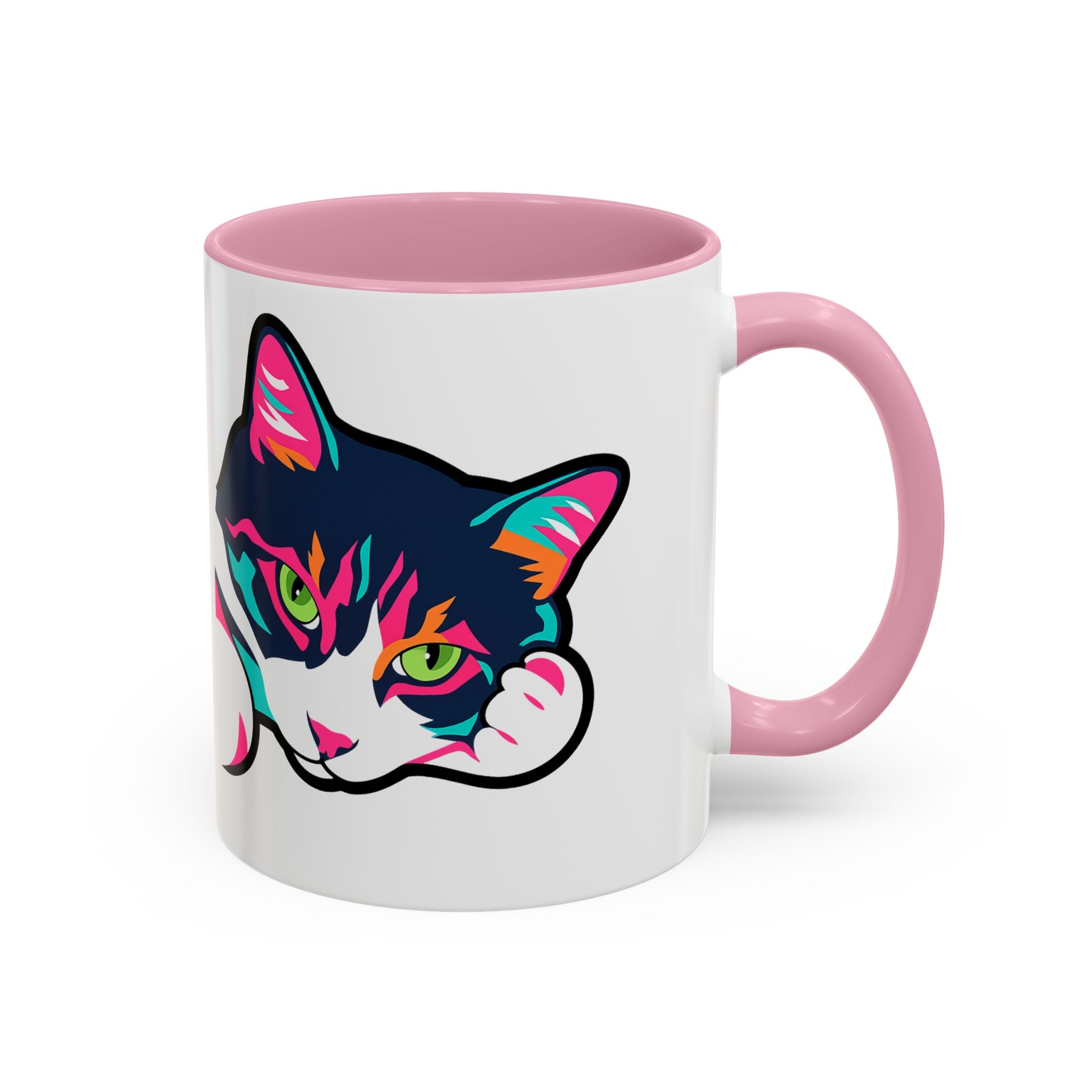 Lulu the Cat Pop-Art Attitude Mug - Bold, Colorful, and Cat-Approved