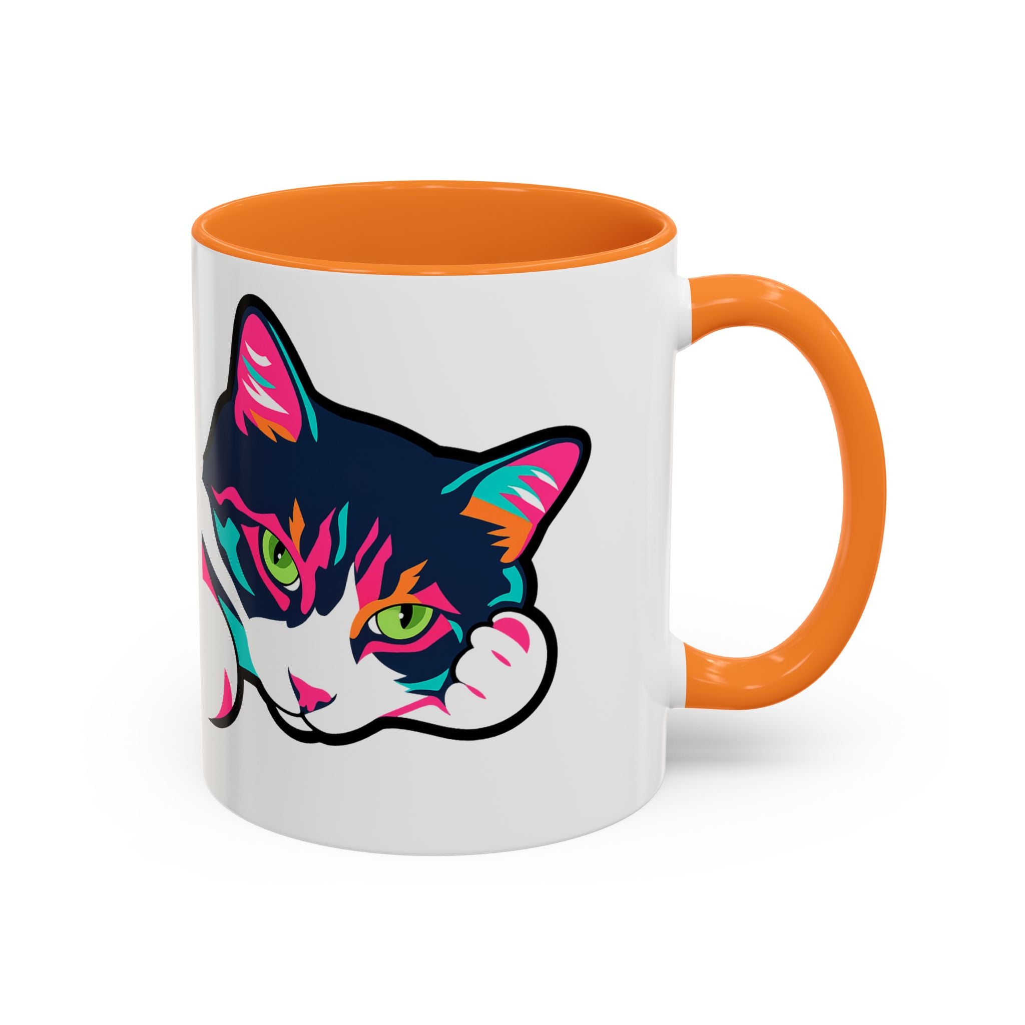 Lulu the Cat Pop-Art Attitude Mug - Bold, Colorful, and Cat-Approved