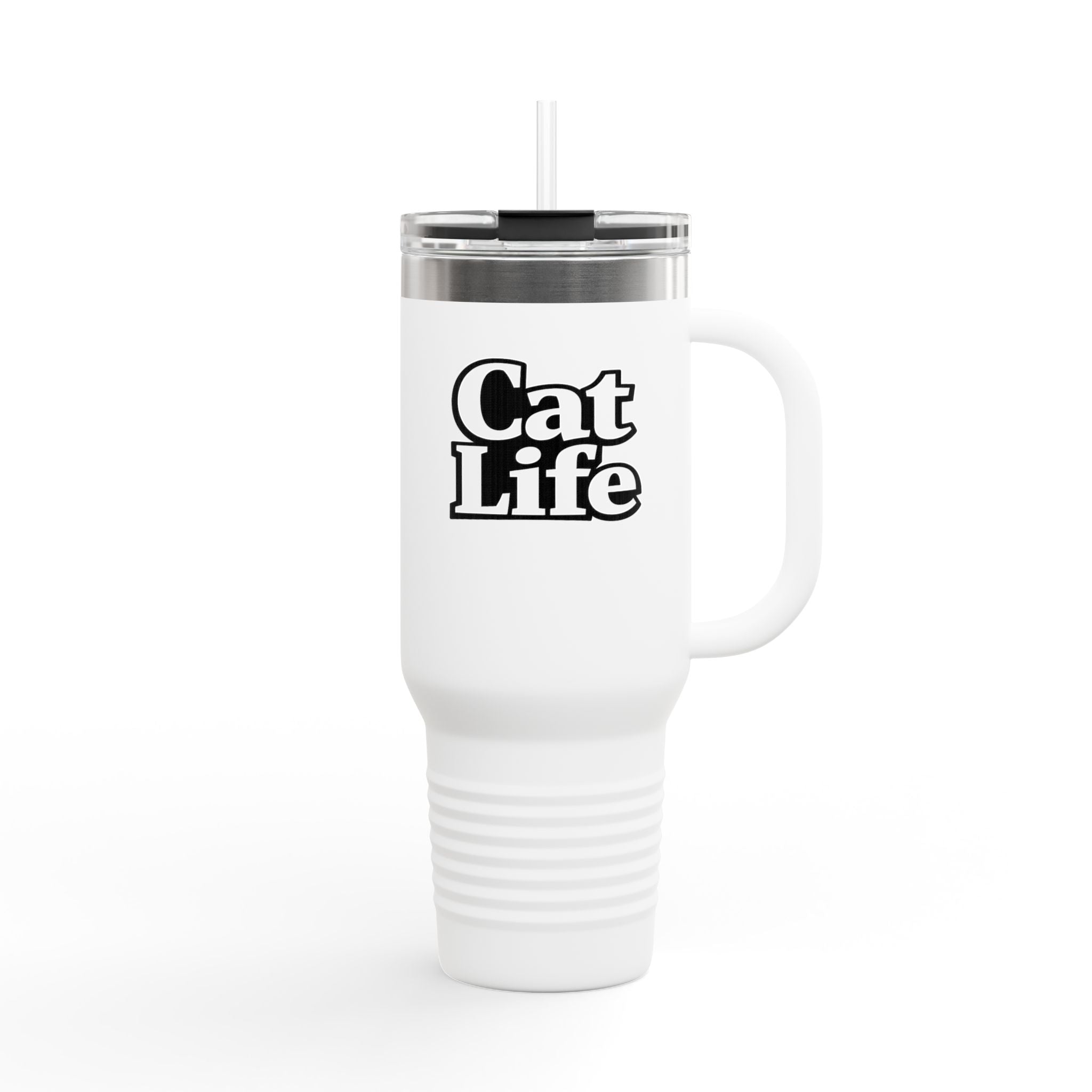 Cat Life - Neon Cat - Travel Mug | 40oz Insulated Tumbler