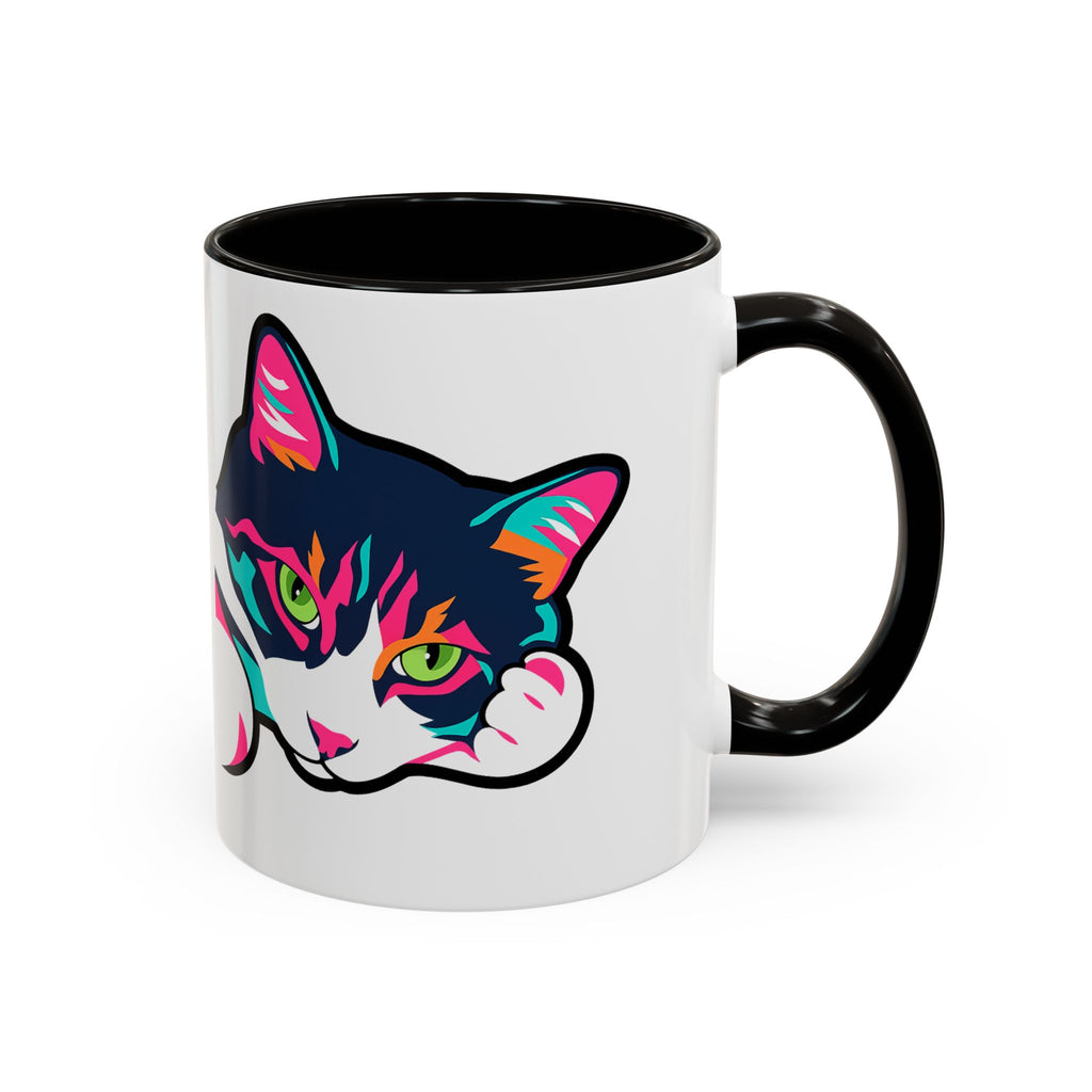 Lulu the Cat Pop-Art Attitude Mug - Bold, Colorful, and Cat-Approved