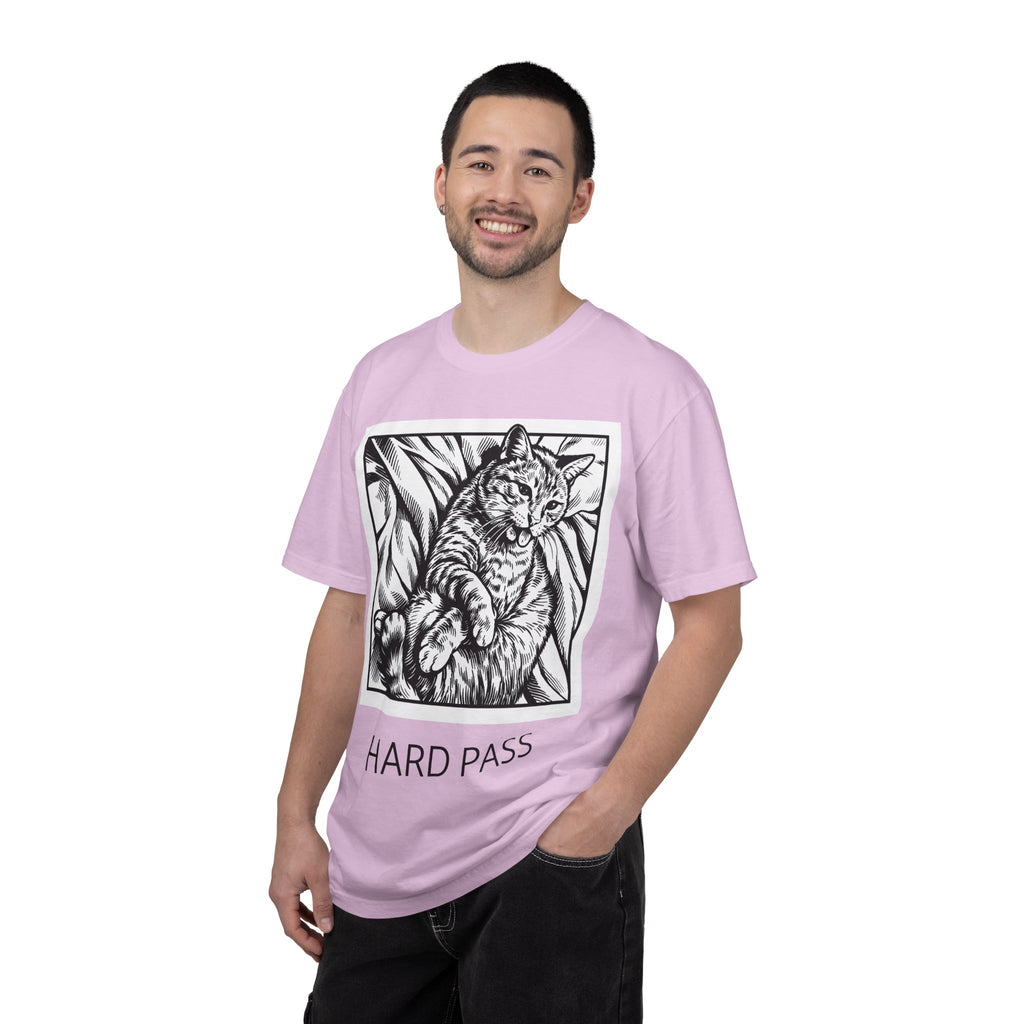 Hard Pass | Funny Floyd Cat Comfort Colors Tee | Sarcastic Cat Lover Gift | Cat Graphic Shirt
