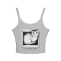 I Live Here Now Cat in Box Tank Top | Funny Floyd Illustration | Cat Lover Gift