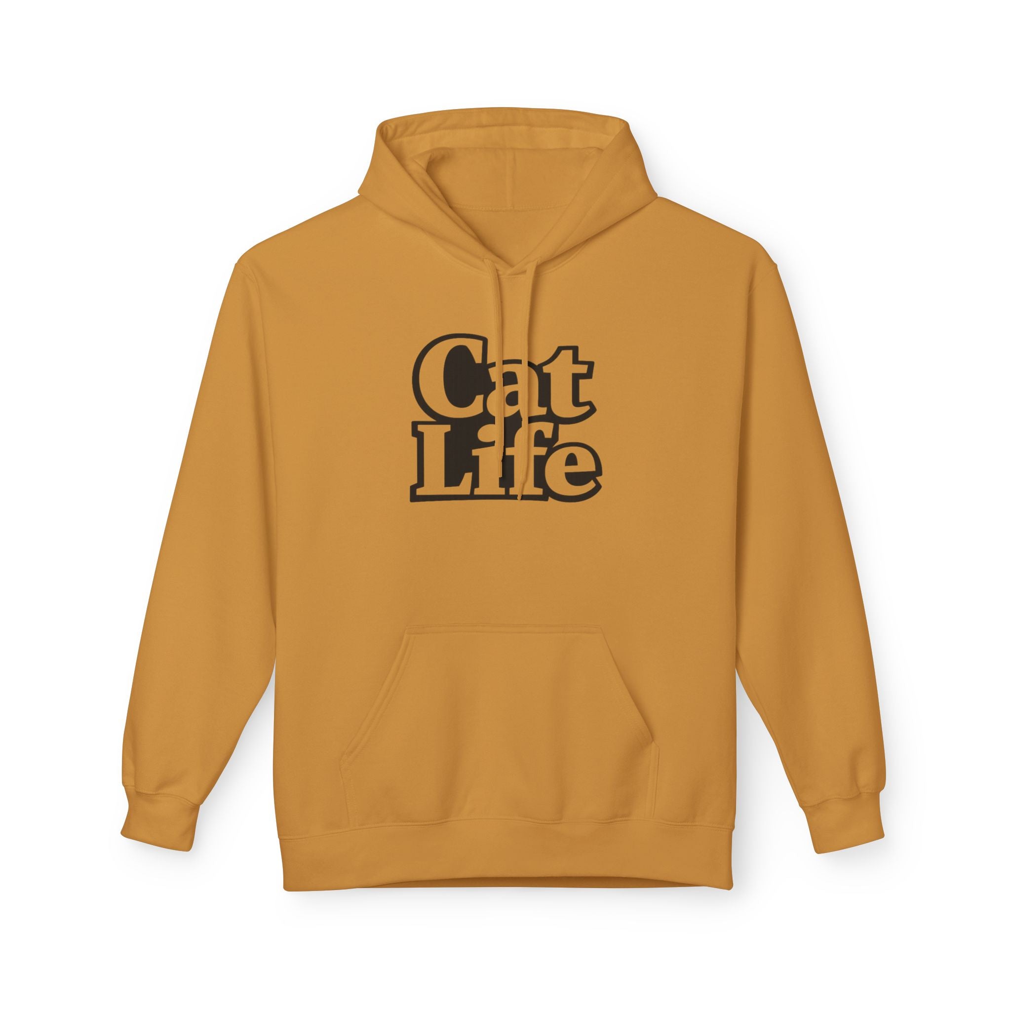 Cat Life Retro Text Hoodie | Cozy Cat Lover Sweatshirt | Cat Mom Gift