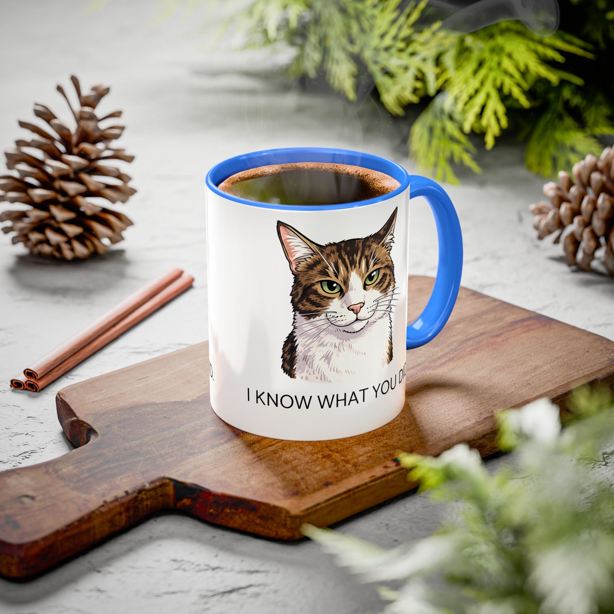 I Know What You Did - Cat Mug | Funny Cat Coffee Mug | Gift for Cat Lovers