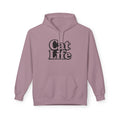 Cat Life Retro Text Hoodie | Cozy Cat Lover Sweatshirt | Cat Mom Gift