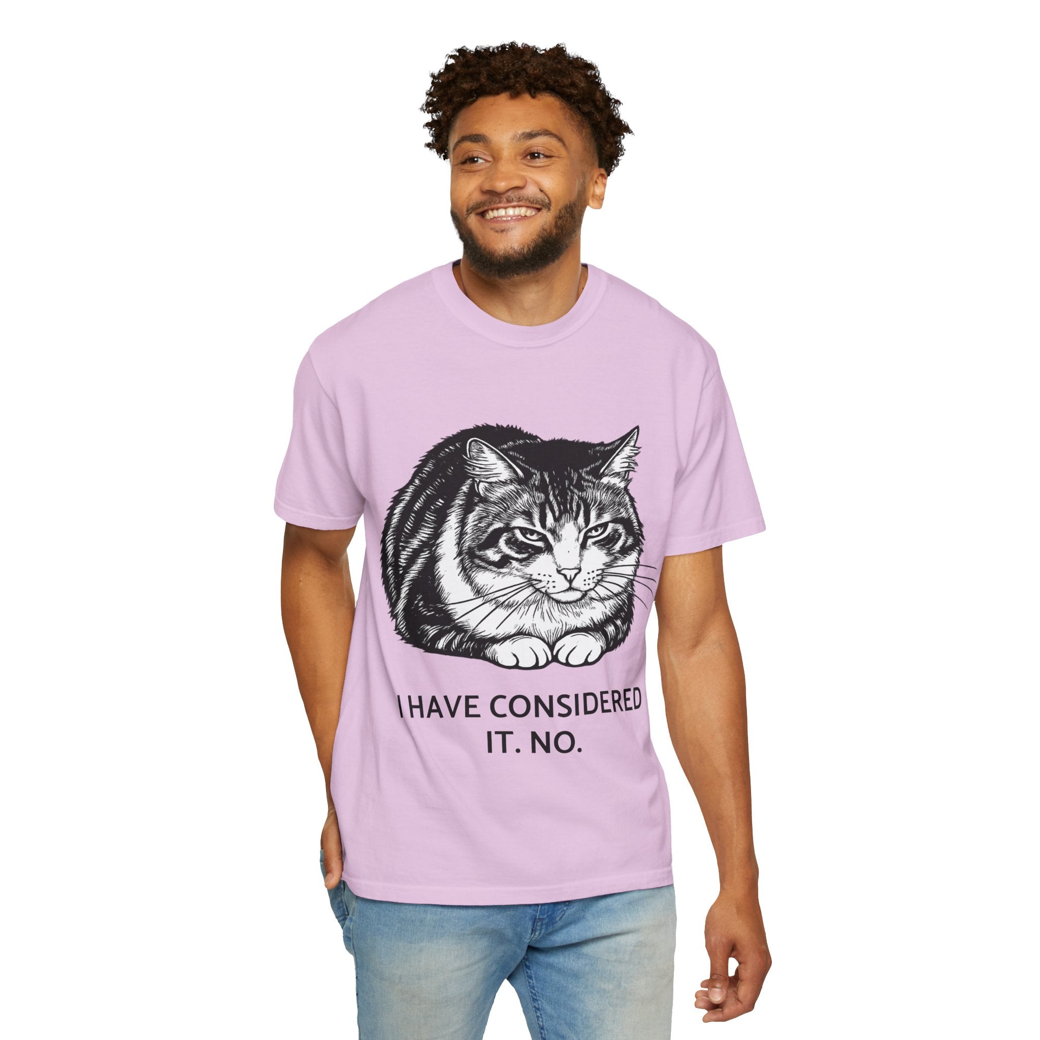 I Have Considered It. No. | Lulu Cat Loaf Comfort Colors Tee | Funny Sarcastic Cat Shirt | Cat Lover Gift