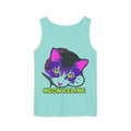 Neon Feline | Lulu Cat Face Tank | Bold Pop Art Cat Graphic | Comfort Colors Tank Top | Cat Lover Gift