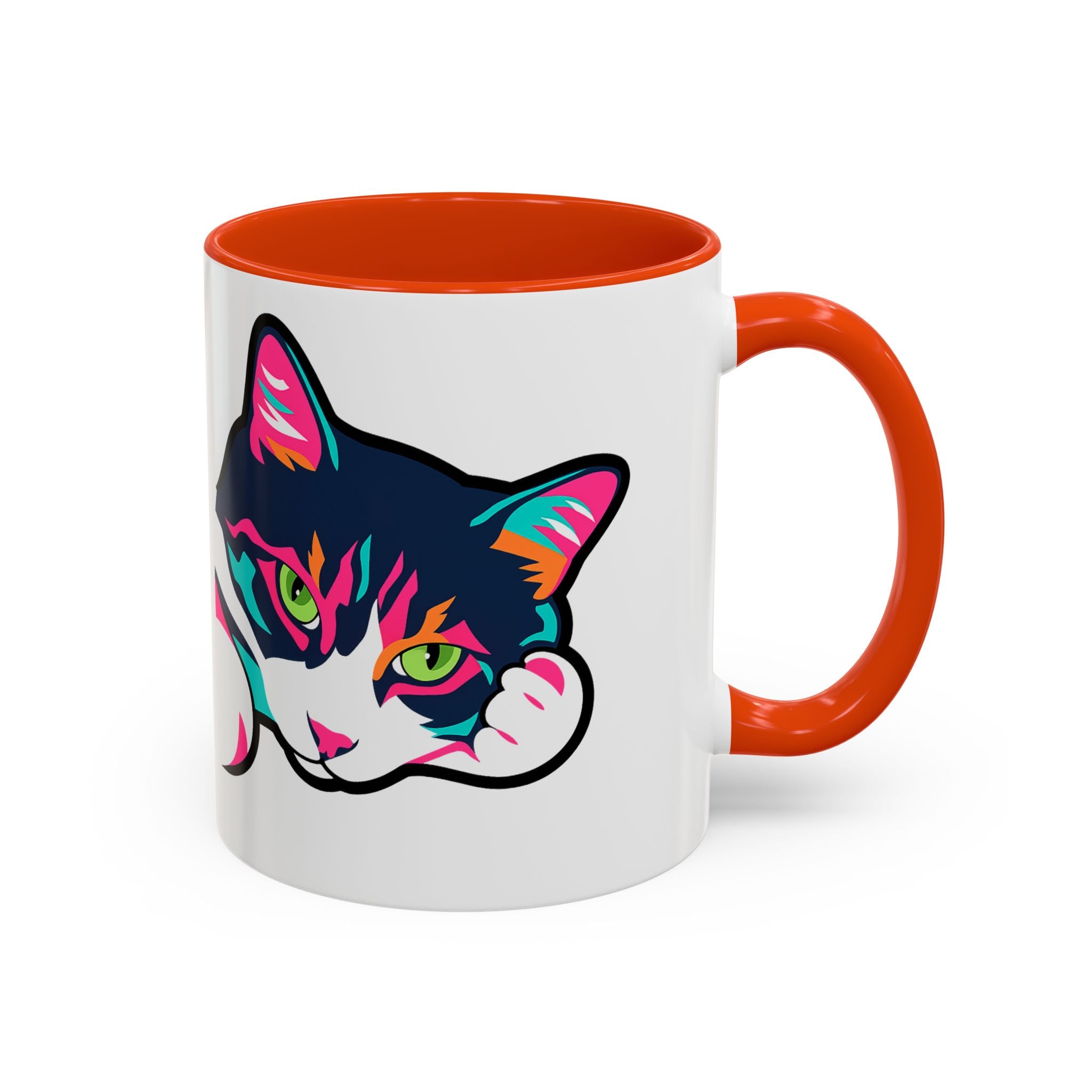 Lulu the Cat Pop-Art Attitude Mug - Bold, Colorful, and Cat-Approved