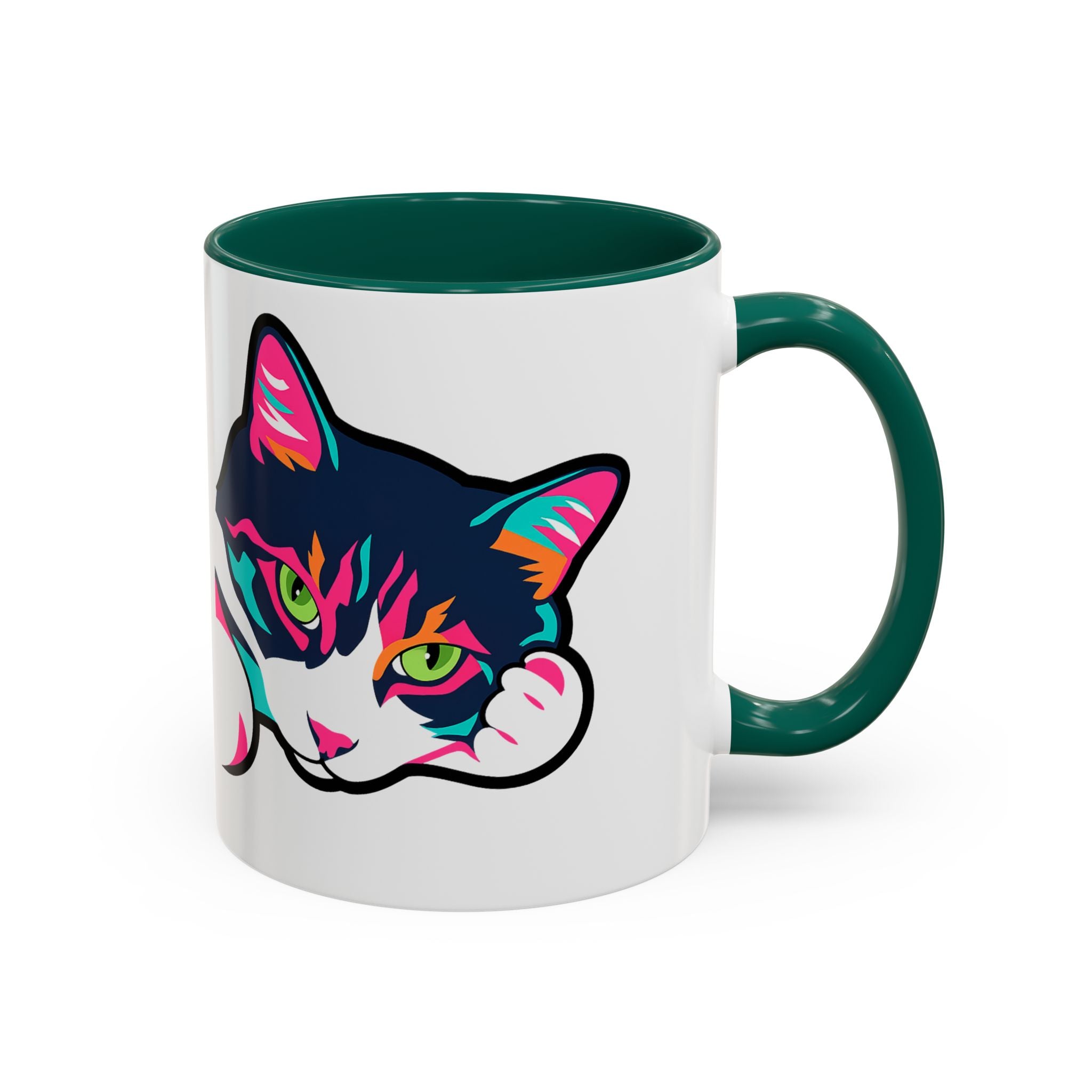 Lulu the Cat Pop-Art Attitude Mug - Bold, Colorful, and Cat-Approved
