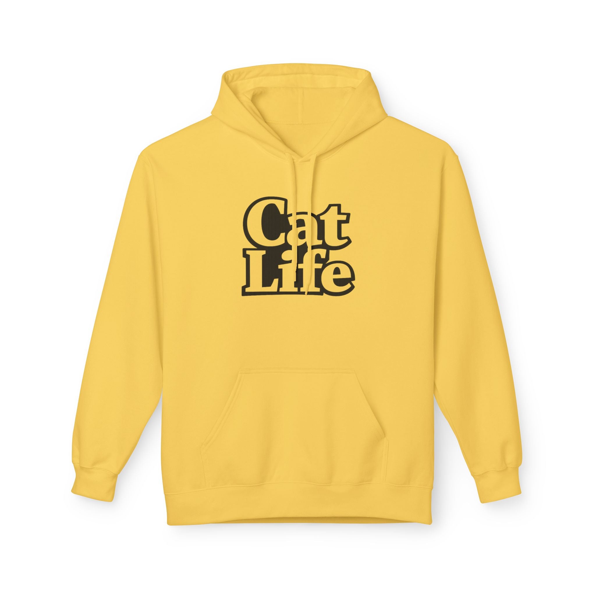 Cat Life Retro Text Hoodie | Cozy Cat Lover Sweatshirt | Cat Mom Gift