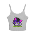 Neon Feline Cat Tank Top | Purple Pink Cat Graphic | Cat Lover Gift