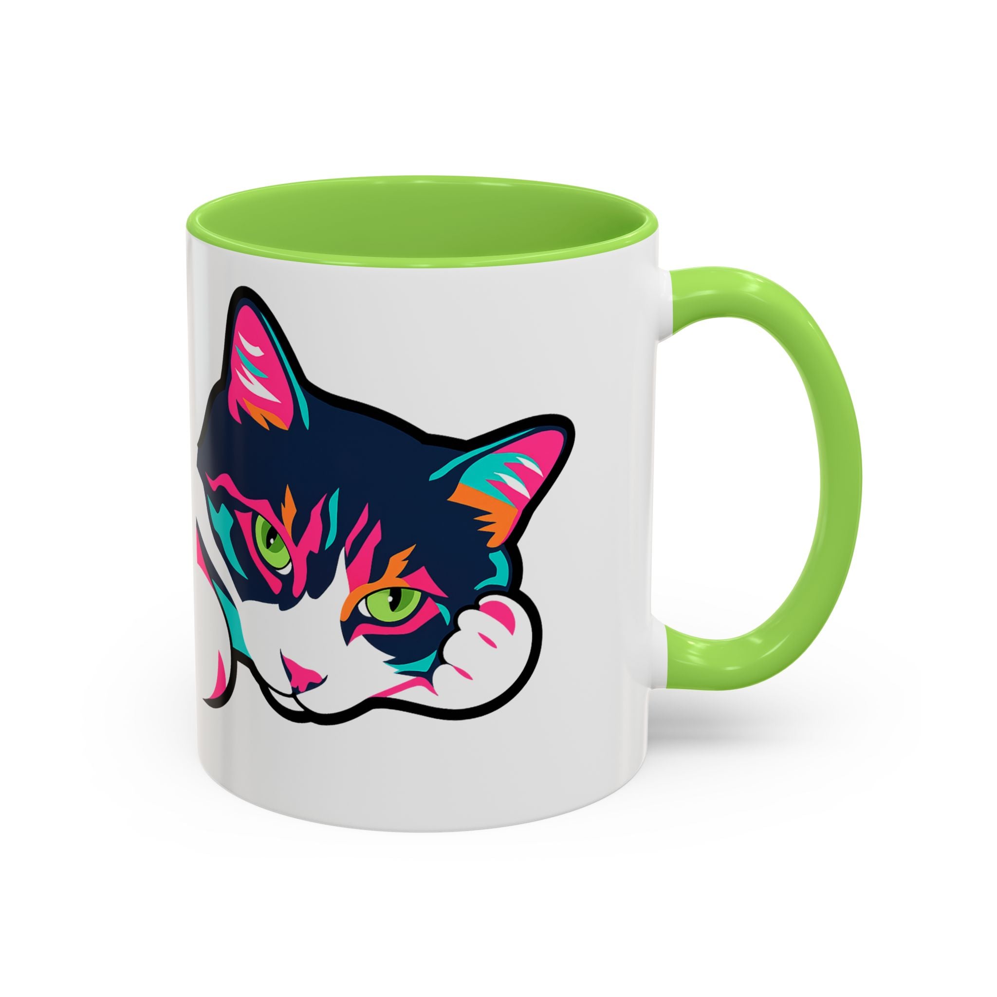 Lulu the Cat Pop-Art Attitude Mug - Bold, Colorful, and Cat-Approved