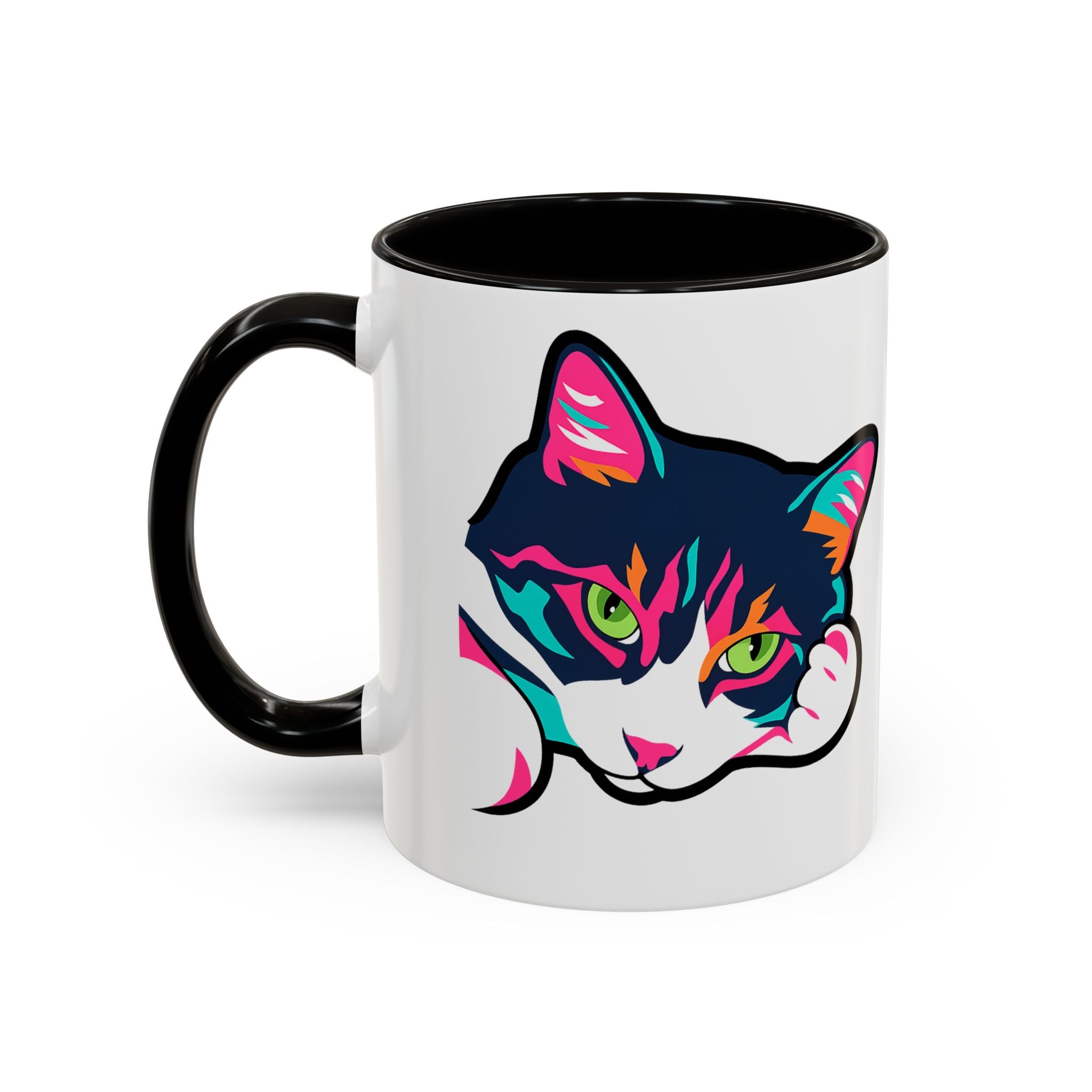 Lulu the Cat Pop-Art Attitude Mug - Bold, Colorful, and Cat-Approved