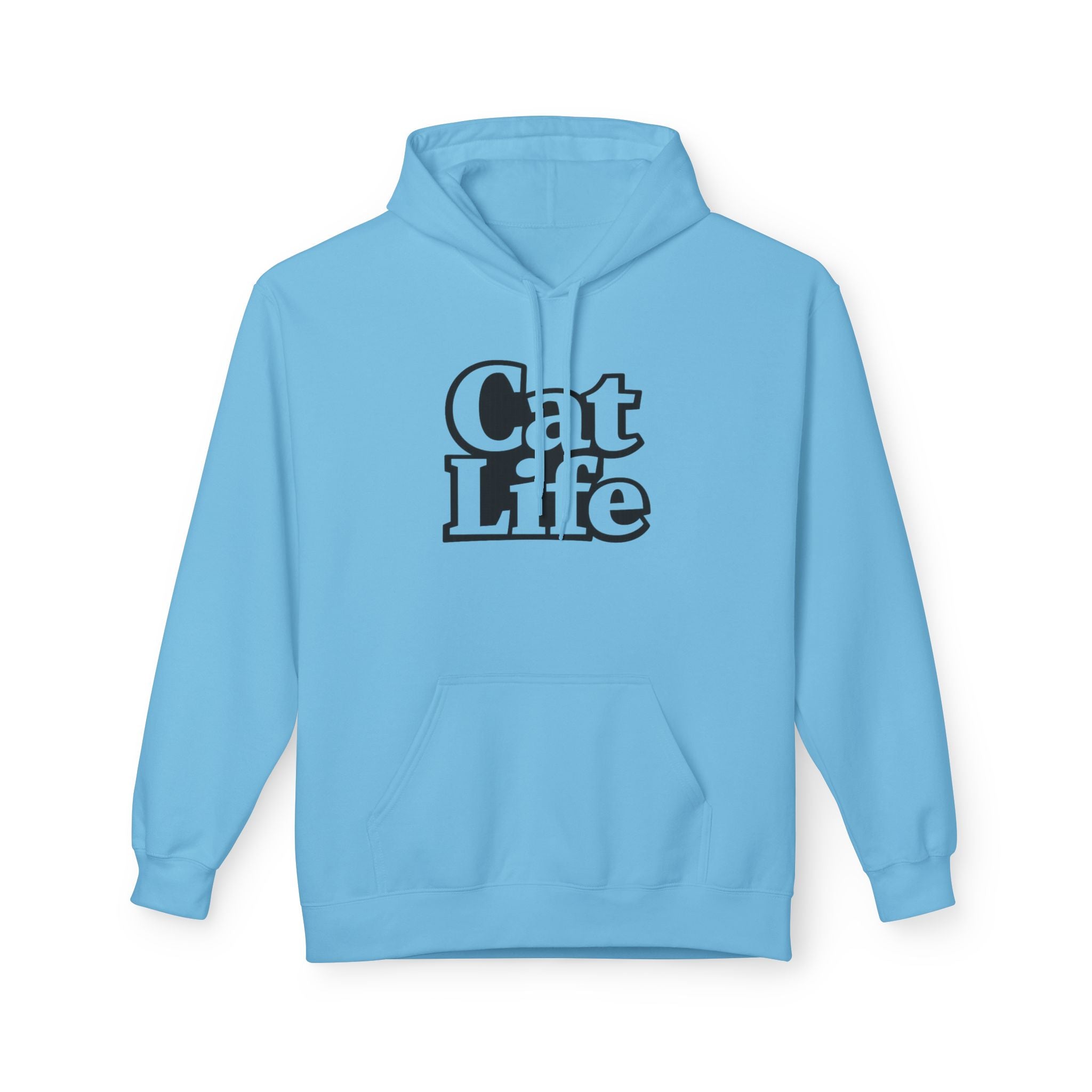 Cat Life Retro Text Hoodie | Cozy Cat Lover Sweatshirt | Cat Mom Gift