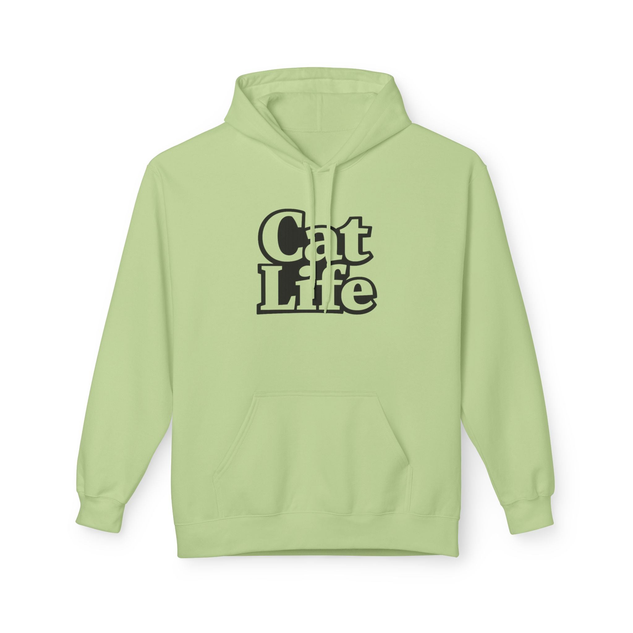Cat Life Retro Text Hoodie | Cozy Cat Lover Sweatshirt | Cat Mom Gift