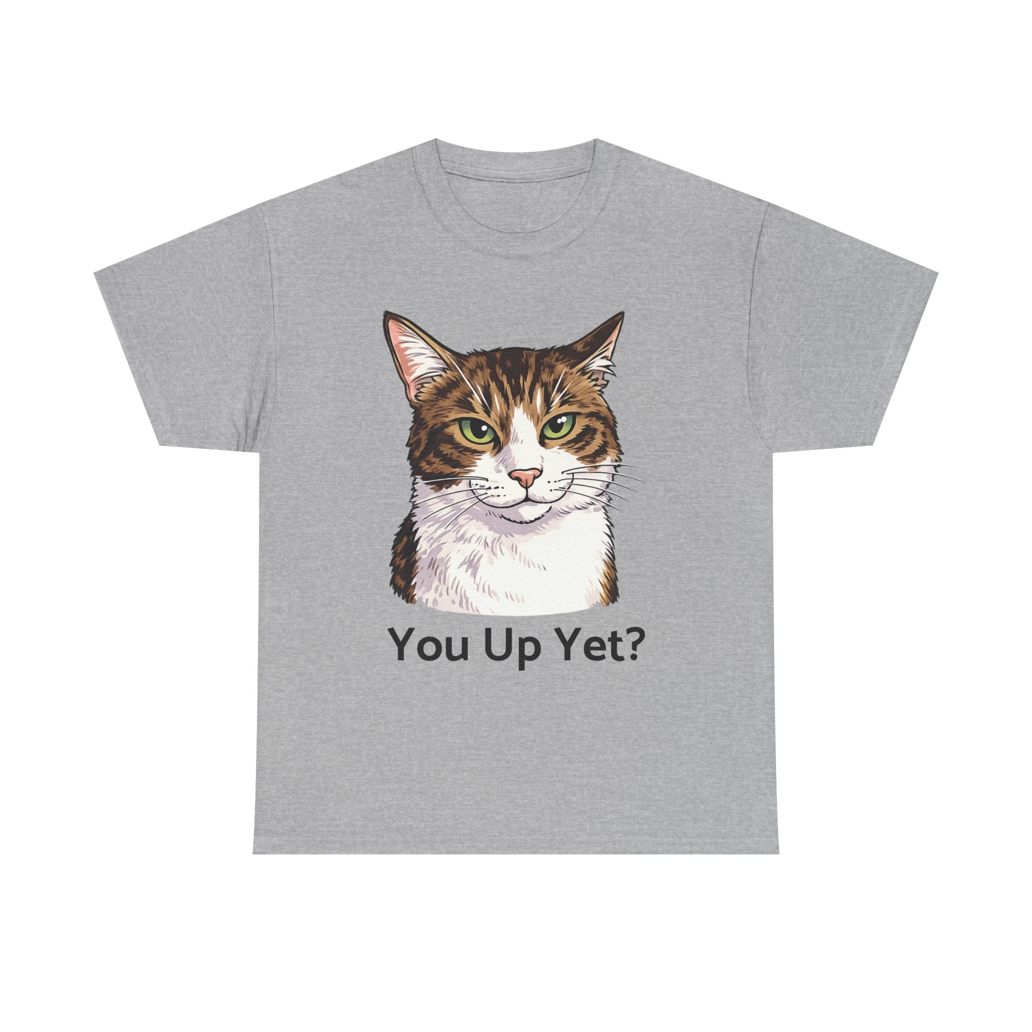 Grumpy Cat Portrait You Up Yet? Tee | Funny Cat Face Shirt