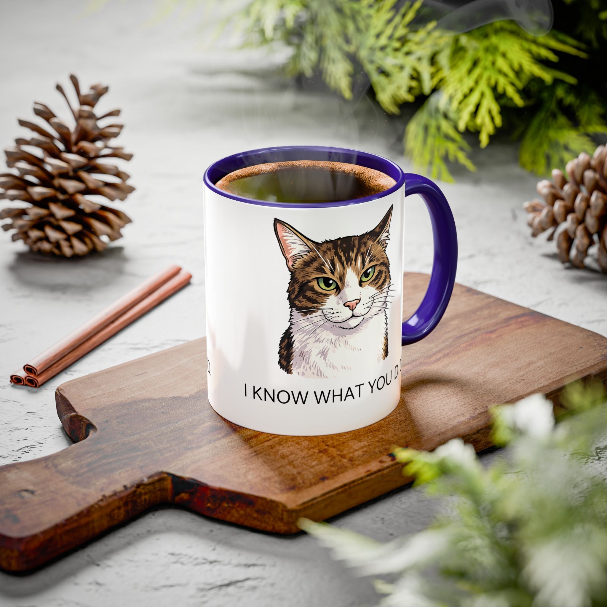 I Know What You Did - Cat Mug | Funny Cat Coffee Mug | Gift for Cat Lovers